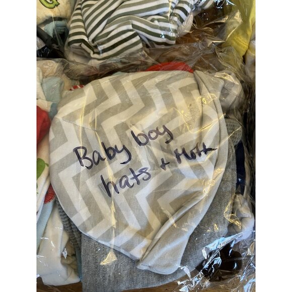 Large Lot Newborn/Infant (0-3 Months) (3-6 Months) Clothes Bibs Sleepers - Picture 2 of 16